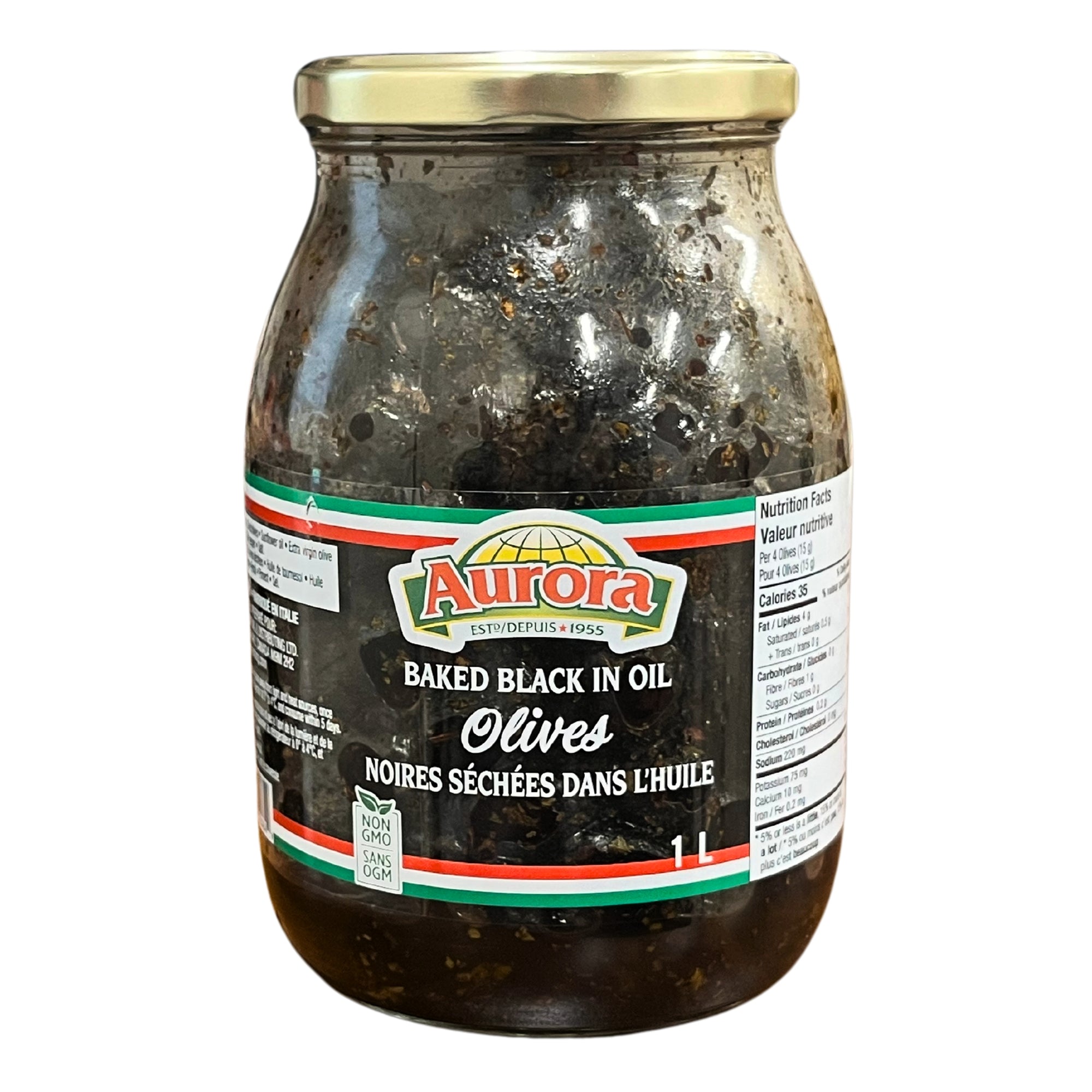 AURORA OLIVES SSND BAKE BLACK 1L