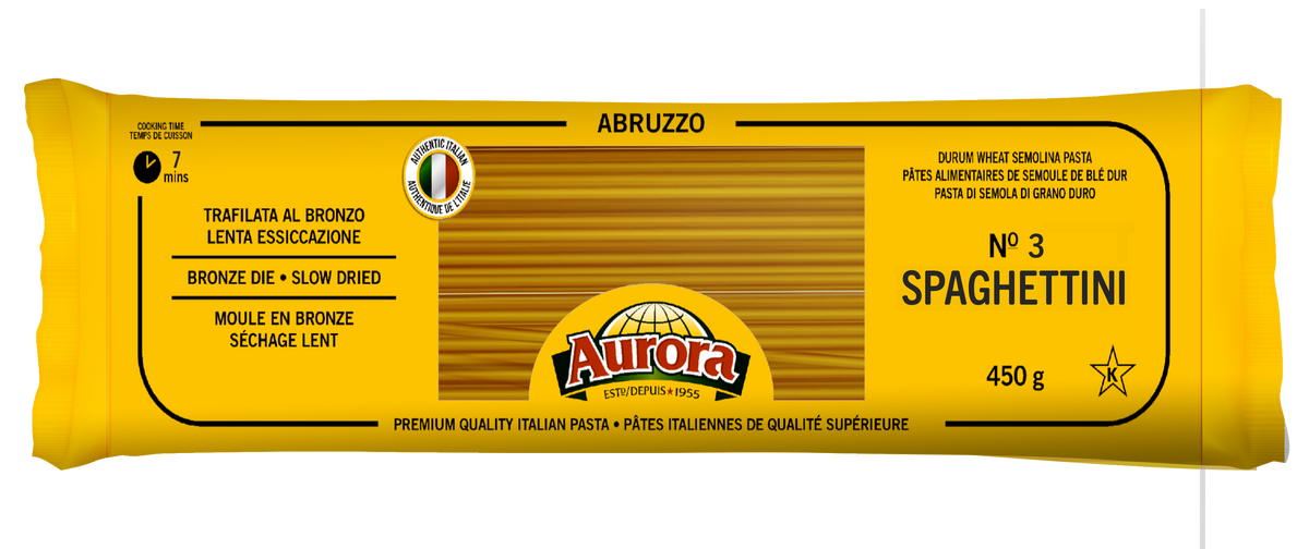 AURORA PASTA SPAGHETTINI 450GR