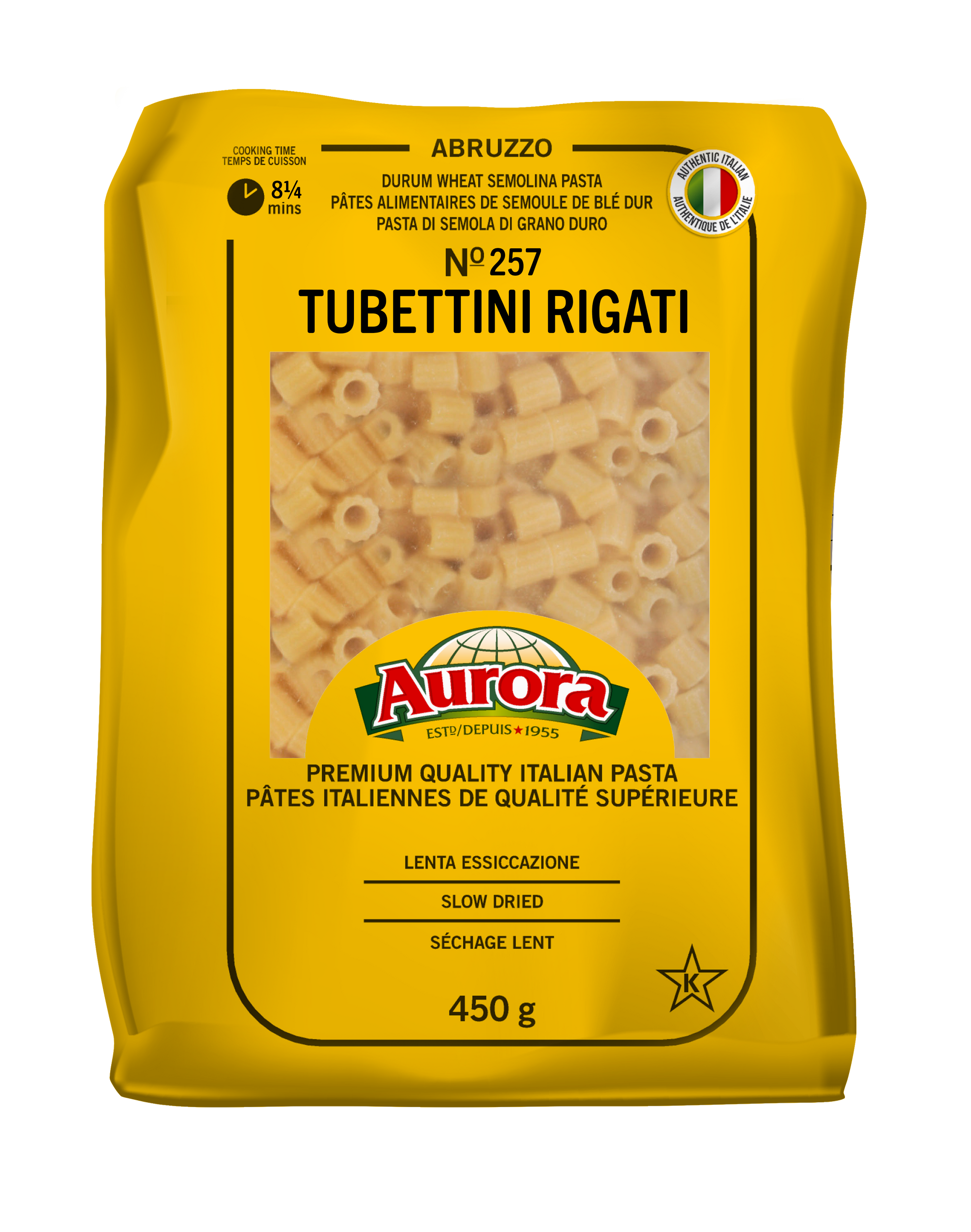 AURORA PASTA TUBETTINI 450GR