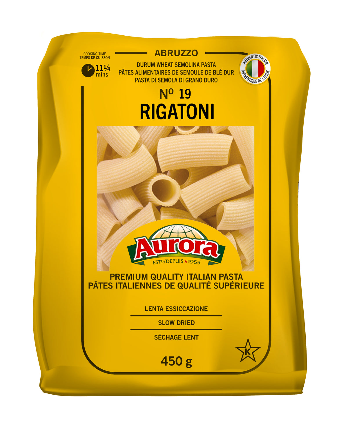 AURORA PASTA RIGATONI 450GR