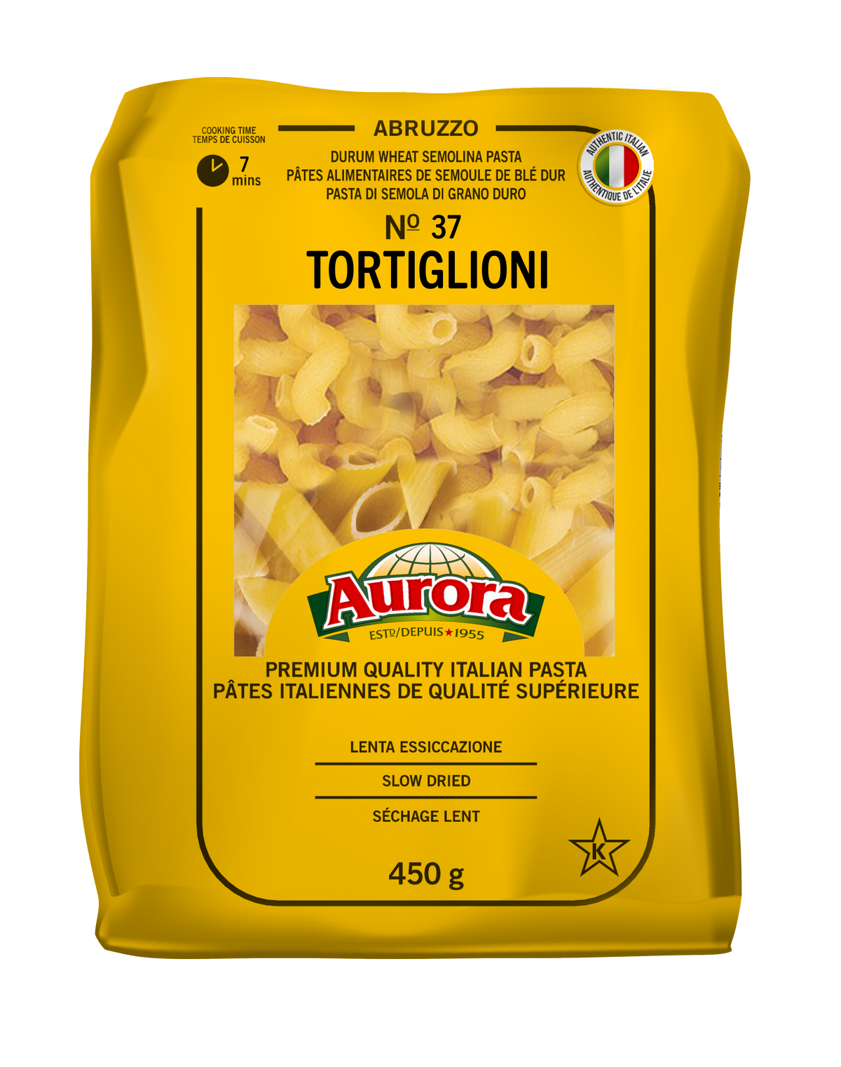 AURORA PASTA TORTIGLIONI 450GR