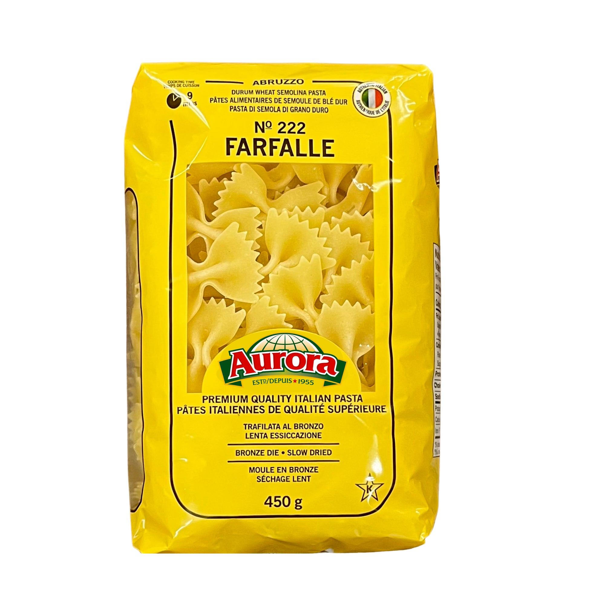 AURORA PASTA FARFALLE 450GR