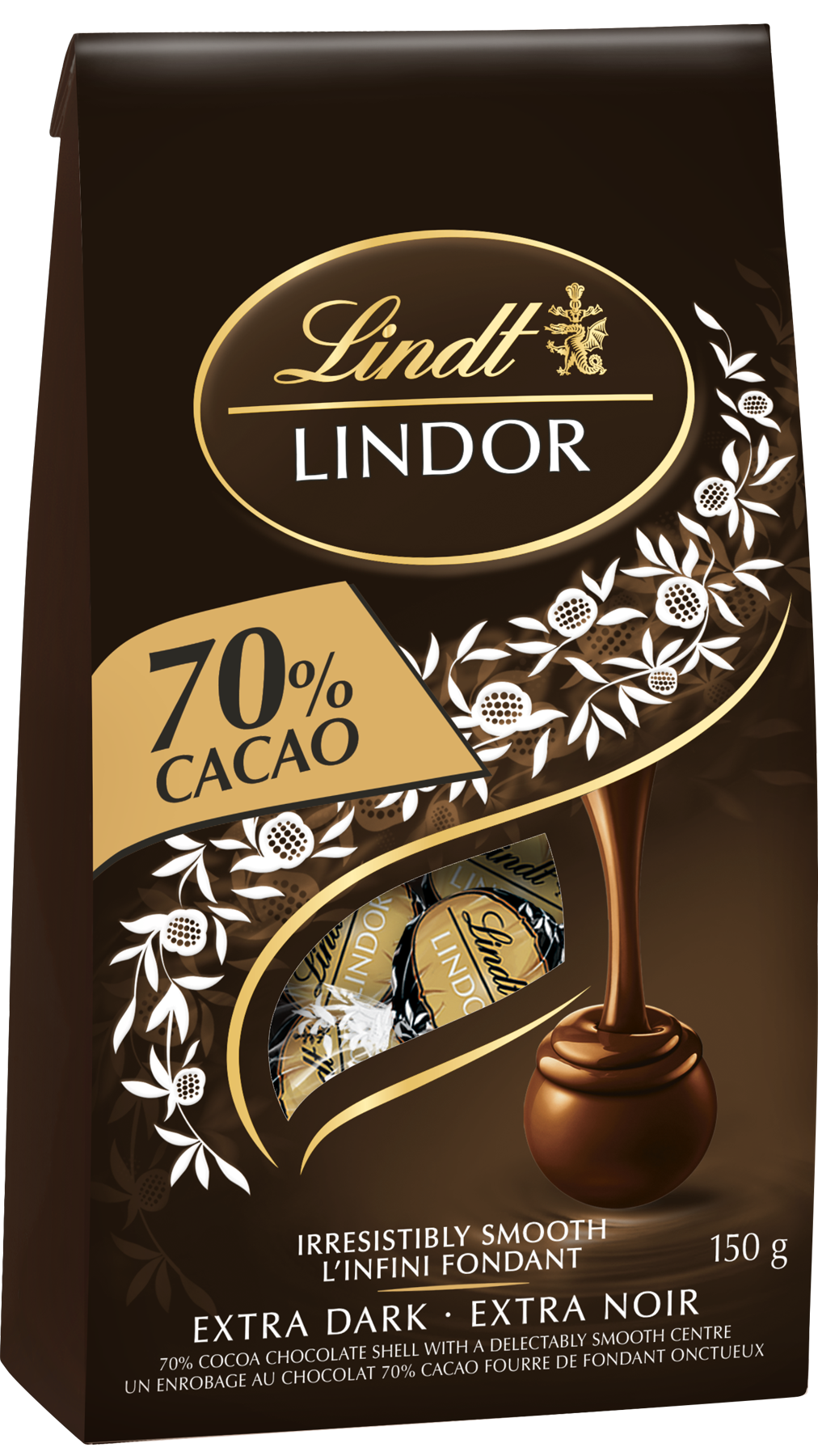 Chocolat noir extra fondant maître chocolatier, Lindt (3 x 100 g)