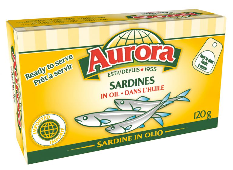 AURORA SARDINES IN OIL 120GR